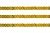 Пайетки "ОмТекс" на нитях, SILVER SHINING, 6 мм F / упак.91+/-1м, цв. 48 - золото - купить в Братске. Цена: 356.19 руб.