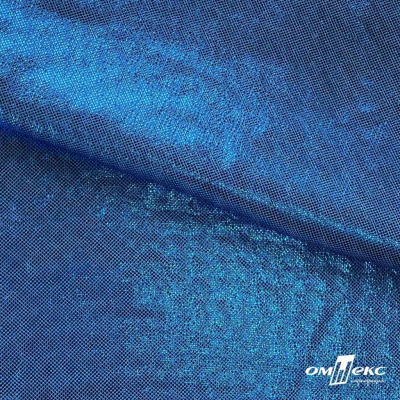 Трикотажное полотно голограмма, шир.140 см, #602 -голубой/голубой - купить в Братске. Цена 385.88 руб.