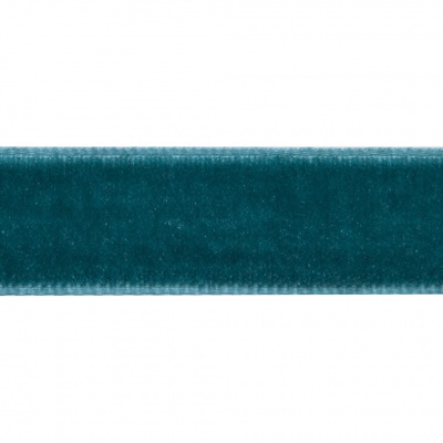 Лента бархатная нейлон, шир.12 мм, (упак. 45,7м), цв.65-изумруд - купить в Братске. Цена: 392 руб.