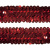 Тесьма с пайетками 3, шир. 30 мм/уп. 25+/-1 м, цвет красный - купить в Братске. Цена: 1 087.39 руб.
