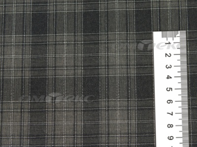 Ткань костюмная клетка 25235 2004, 185 гр/м2, шир.150см, цвет серый/бел - купить в Братске. Цена 