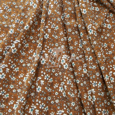 Плательная ткань "Фламенко" 11.1, 80 гр/м2, шир.150 см, принт растительный - купить в Братске. Цена 239.03 руб.